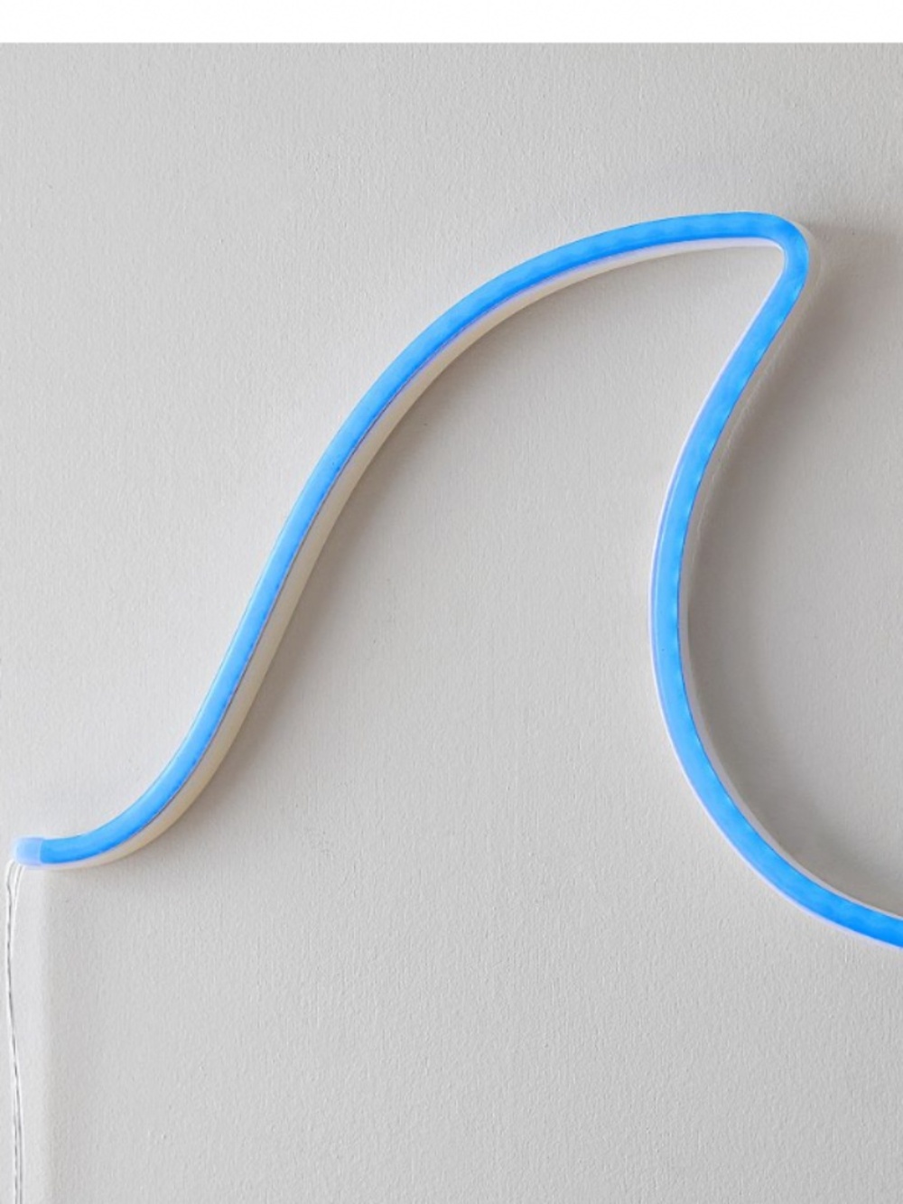 Waves Neon Wall Light - Pottery Barn - Picture 4 of 6